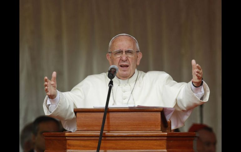 El Pontífice habló sobre la corrupción y citó casos vistos en Argentina. EFE / D. Irungu