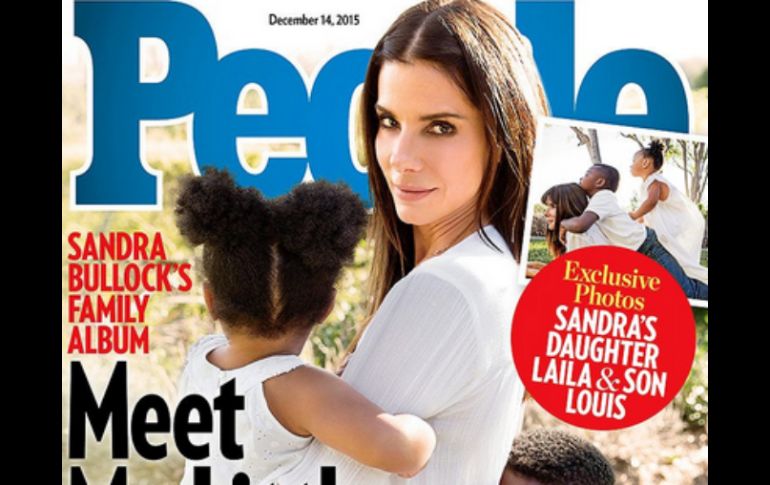 Sandra Bullock presenta a Laila en un artículo de portada publicado este miércoles. TWITTER / @people