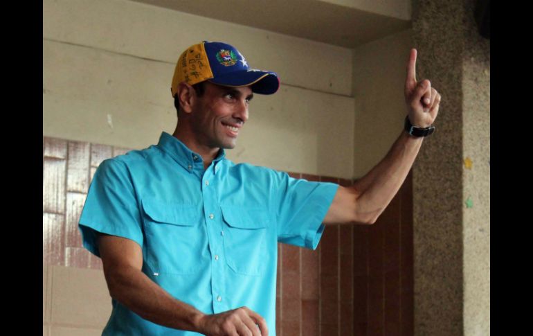El líder opositor Henrique Capriles escribió en Twitter 'Los resultados son los esperados, Ganó Venezuela'. NTX / J. Cohen