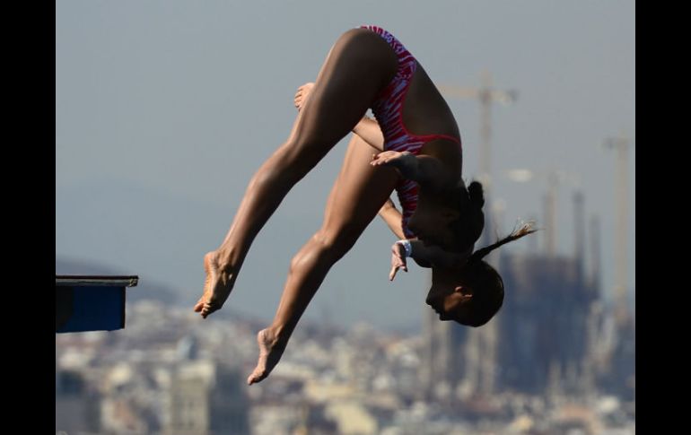 Alejandra y Paola son la pareja estrella de la plataforma de 10 metros. AFP / ARCHIVO