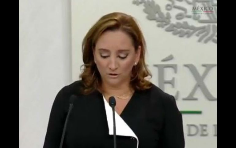 En rueda de prensa sobre la gira de Peña Nieto, Massieu expresó el ''profundo pesar'' del Ejecutivo por el siniestro. TWITTER / @PresidenciaMX