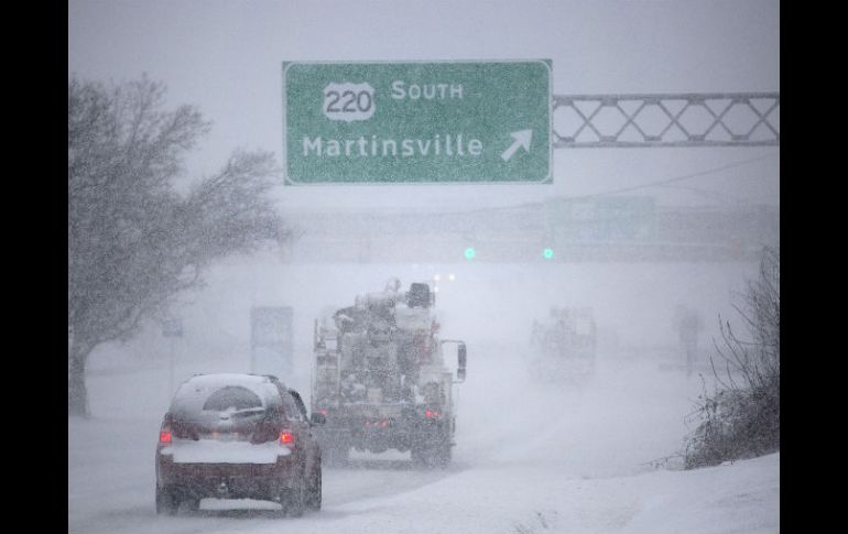 Así lucen las carreteras en Virginia debido a la nieve. AP / E. Yoon