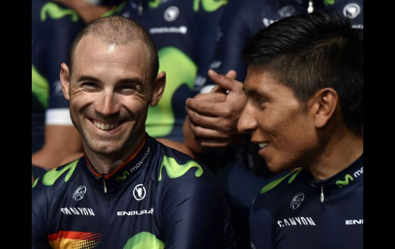 Alejandro Valverde (i) y Nairo Quintana habían compartido estrategias los últimos años. AFP / G. Julien