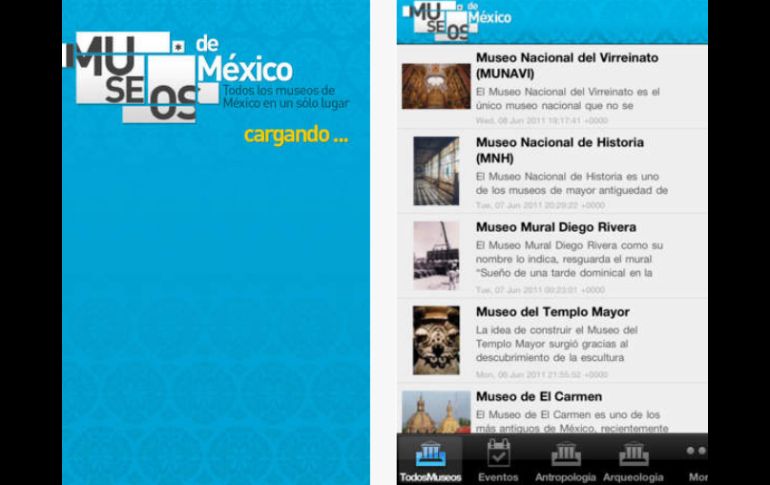 Con la app puedes compartir tu museo favorito en redes sociales o mandarlo por correo electrónico. ESPECIAL / itunes.apple.com