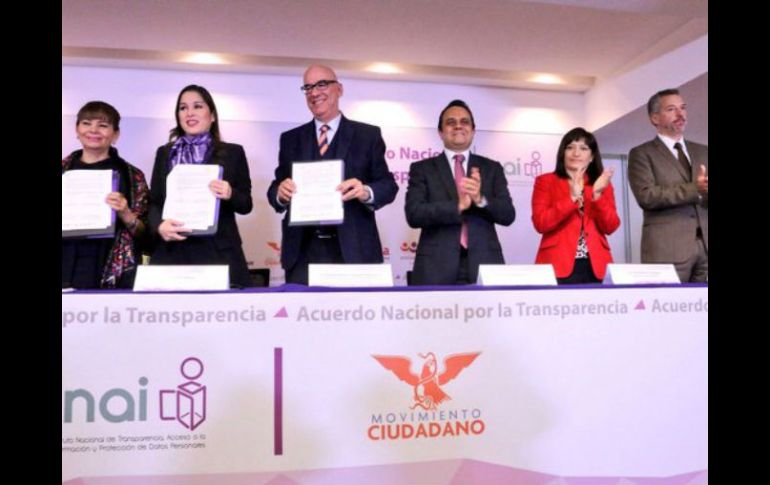 Este pacto significa poner a tiempo a las instituciones, dijo dirigente de MC. TWITTER / @INAImexico