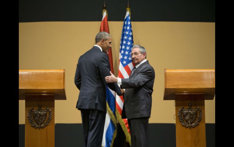 Raúl Castro y Barack Obama dieron una rueda de prensa conjunta. AP / P. Martínez