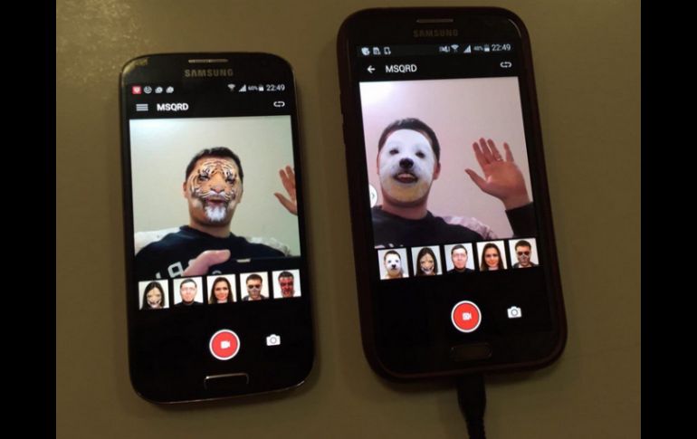 La app con tecnología de reconocimiento facial es divertida, ingeniosa y gratuita. TWITTER / @msqrd