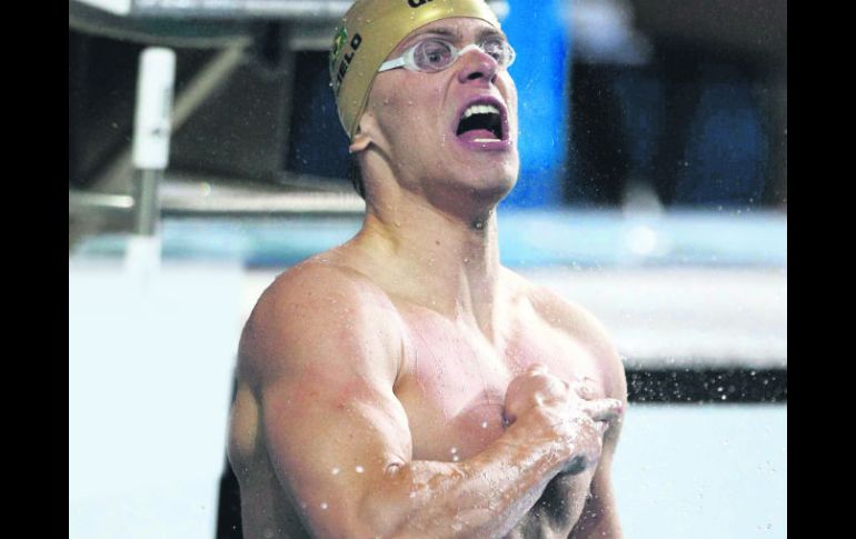El nadador brasileño César Cielo fue el primero en darle a su país una medalla de oro olímpica en su historia. MEXSPORT /