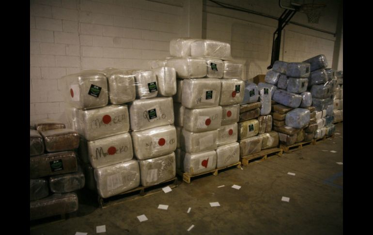 De lado de Estados Unidos las autoridades encuentran una tonelada de cocaína y más de cinco de mariguana. NTX / ARCHIVO