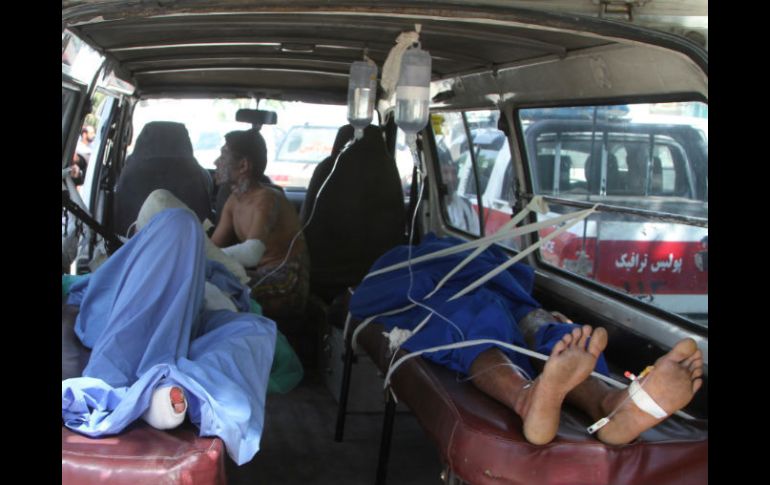Los lesionados, que presentaban quemaduras de diversa intensidad, fueron trasladados a varios hospitales. AP / R. Nikzad