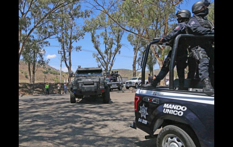 La seguridad de Tangamandapio ha quedado bajo la responsabilidad de agentes de la Policía Estatal y del Ejército. SUN / A. Solís