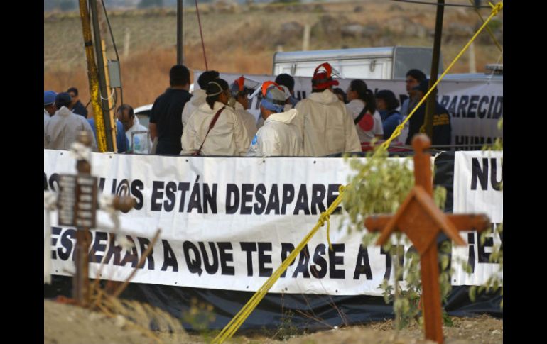 En marzo de 2014 autoridades de la Fiscalía depositaron 116 cuerpos en la fosa de Tetelcingo. SUN / T. Rivera