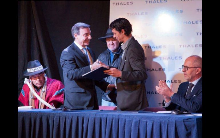 Para la construcción del nuevo museo se firma un convenio de colaboración entre Bolívia y la empresa tecnológica francesa Thales. TWITTER / @thalesgroup