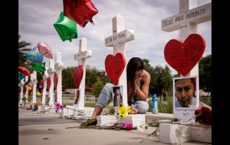 Mateen le envió un mensaje que decía 'Te quiero, cariño' en el momento del atentado. AFP / D. Angerer
