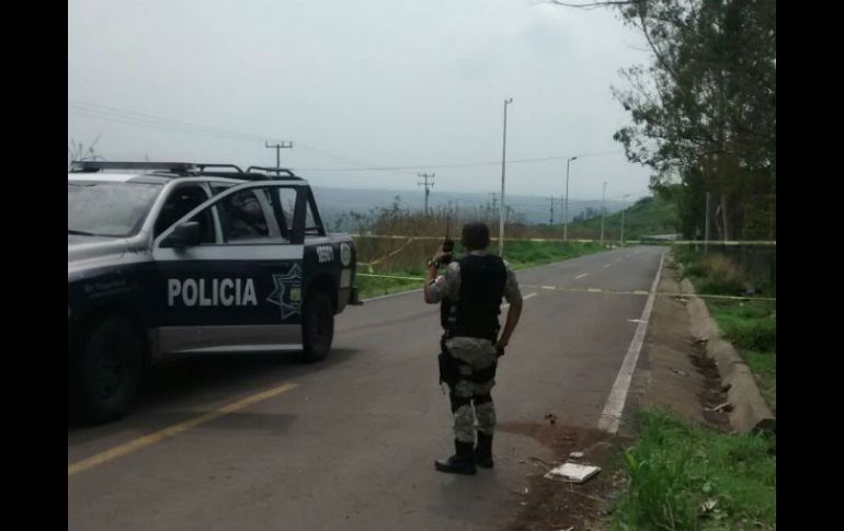 En en lugar se encuentra una patrulla de la Policía de Tonalá resguardando la zona. EL INFORMADOR /