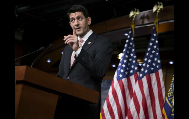 Ryan, presidente de la Cámara de Representantes, anuncia que la siguiente semana se votará una propuesta republicana respecto al tema. AP / E. Vucci