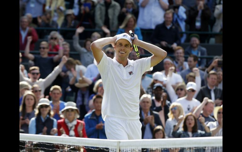 Sam Querrey puso fin a la racha de Djokovic de 30 victorias consecutivas en torneos de Grand Slam. AP / A. Grant