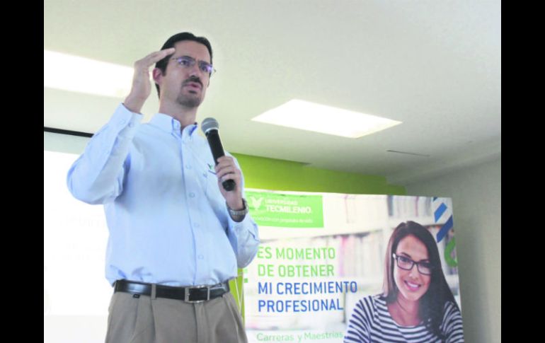 Con visión. José Manuel Sánchez, director de vinculación empresarial, presentó los beneficios para los empleadores. EL INFORMADOR / K. Gómez