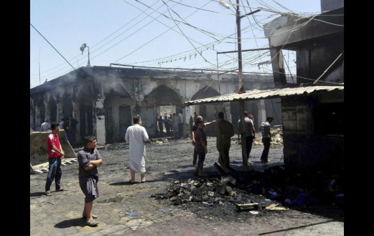 Este 8 de julio, yihadistas atacaron el mausoleo de Sayid Mohamed, un prestigiado imán chiita. EFE / A. Abbas