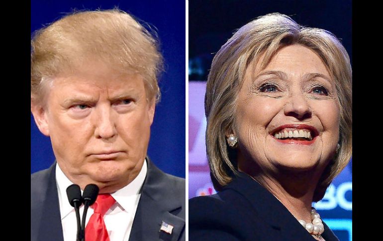 Se espera que tanto Clinton como Trump sean elegidos candidatos de sus respectivos partidos en sus respectivas convenciones. AFP / ARCHIVO