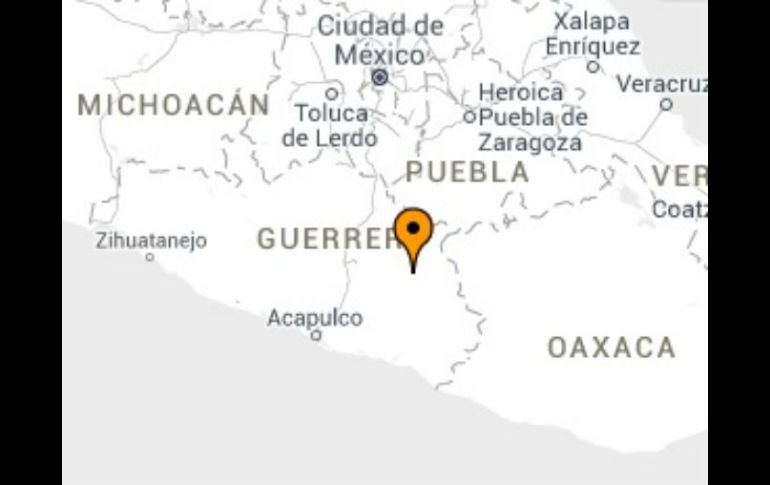 El SSN ubica el temblor a 28 kilómetros al oeste de Tlapa, Guerrero ESPECIAL / ssn.unam.mx