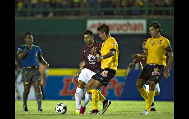 Acción del partido entre América y Venados en el estadio Carlos Iturralde. MEXSPORT / J. Ramírez