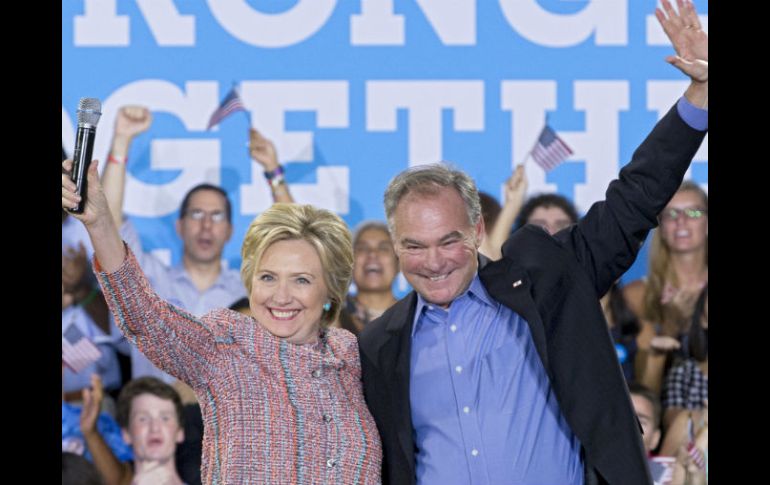 Se espera que Kaine se integre a Clinton durante un evento el sábado en Florida. EFE / ARCHIVO