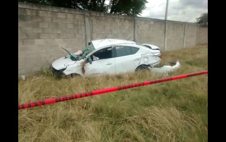 El accidente ocurrió la tarde de este martes en la carretera a Chapala. ESPECIAL /