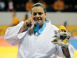 La judoca, ganadora de la plata en los Panamericanos de Toronto 2015, enfrentará a Emilie Andeol a las 09:31 horas de este viernes. MEXSPORT / ARCHIVO