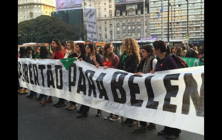 Protestan en la mayoría de las plazas argentinas para exigir la liberación de 'Belén'. NTX / C. González