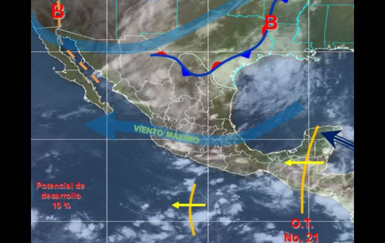 Pronostican que esta temporada se rebasen los 20 ciclones en el Pacífico y 15 más en el Atlántico. ESPECIAL / smn.cna.gob.mx
