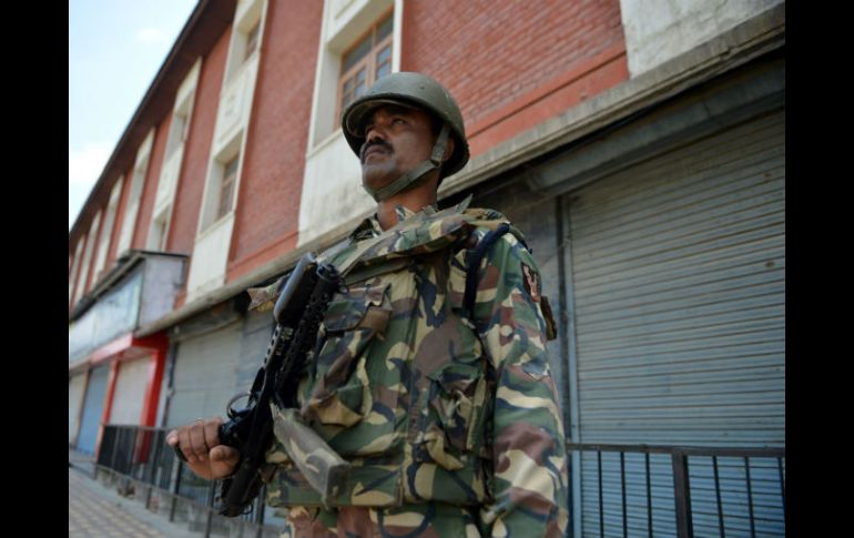 Militares resguardan el área donde ocurrieron los hechos. AFP / T. Mustafa