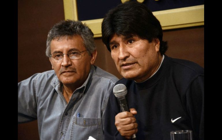 Evo Morales dijo estar convencido de que ha vuelto a derrotar 'un golpe de Estado' supuestamente planeado por los mineros. EFE / Gobernación de Cochabamba