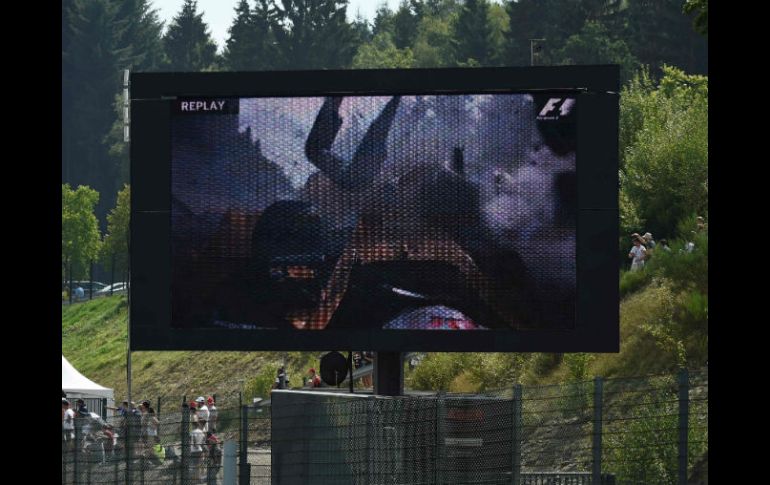 Respecto a los motivos del accidente, el equipo Renault ha asegurado que es pronto para realizar una valoración. AFP / J. Thys