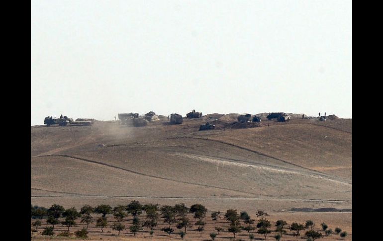 Turquía tiene unos 50 tanques y alrededor de 500 soldados en el noroeste de Siria. AP / I. Coskun