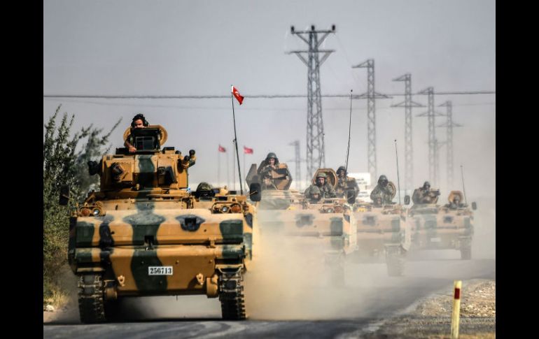Turquía invadió hace una semana el norte de Iraq, inicialmente con el objetivo de liberar la ciudad de Yarábulus del EI. AFP / B. Kilic