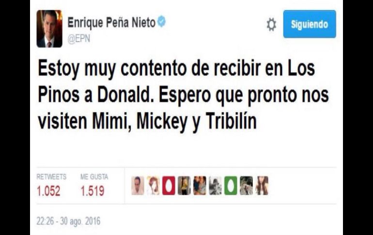 Los internautas señalaron que el polémico estadounidense no es bienvenido en México. TWITTER /
