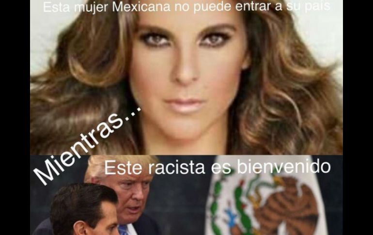 'Ironías', tituló Del Castillo a la imagen, que ya fue compartida más de 16 mil veces por sus seguidores. INSTAGRAM / @katedelcastillo
