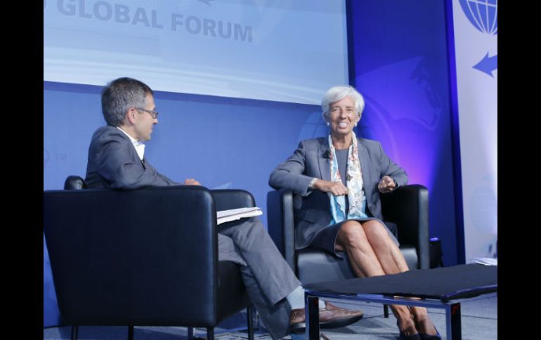 Lagarde señala que este año la economía mundial crecerá lo mismo que el año pasado, o poco menos. NTX / ARCHIVO