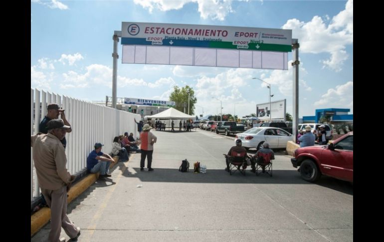 Los ejidatarios bloquean el estacionamiento desde la mañana de este jueves. EL INFORMADOR / ARCHIVO
