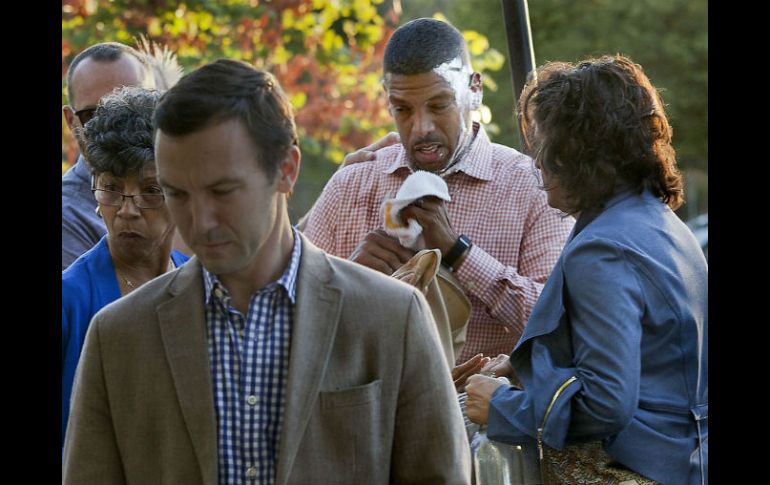 El alcalde Kevin Johnson se encontraba en una comida benéfica cuando Thompson le arrojó una tarta a su cara. ESPECIAL / The Sacramento Bee