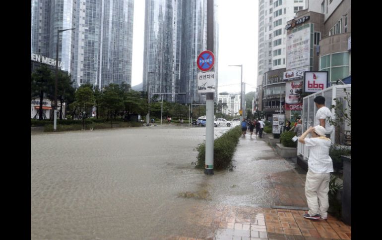Corea del Sur informó que el paso del tifón 'Chaba' por el sur del país dejó al menos siete muertos y tres desaparecidos. EFE / YONHAP