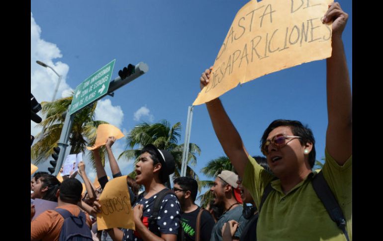 Durante la semana se reportaron manifestaciones pidiendo el regreso con vida de los estudiantes. SUN / ARCHIVO