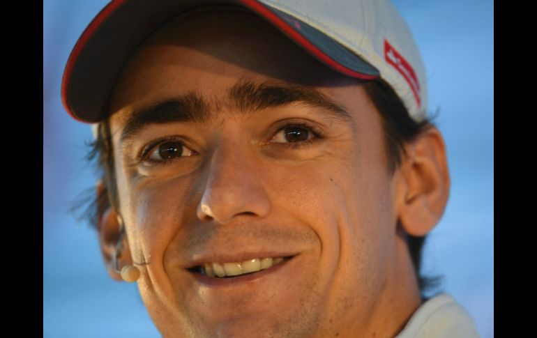 Respecto a la carrera en el Autódromo Hermanos Rodríguez, Gutiérrez se dice listo, pero con ''mariposas'' en el estómago. AFP / P. Pardo