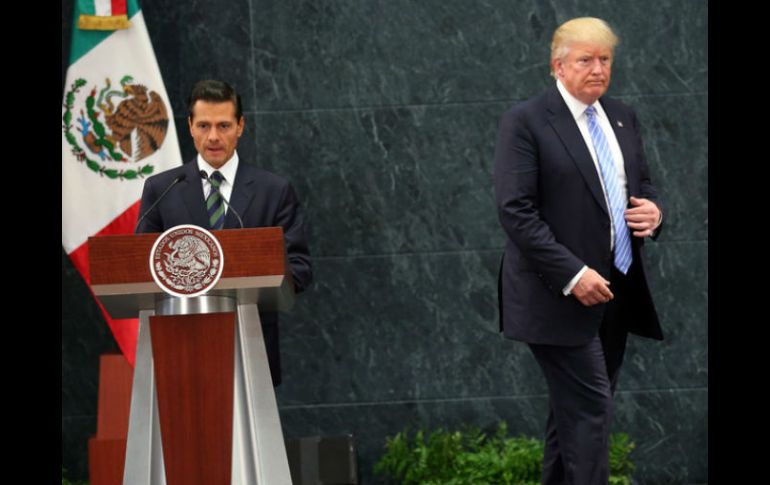 Desde que pisó el territorio mexicano, Donald Trump estuvo resguardado por el Estado Mayor Presidencial. AP / ARCHIVO