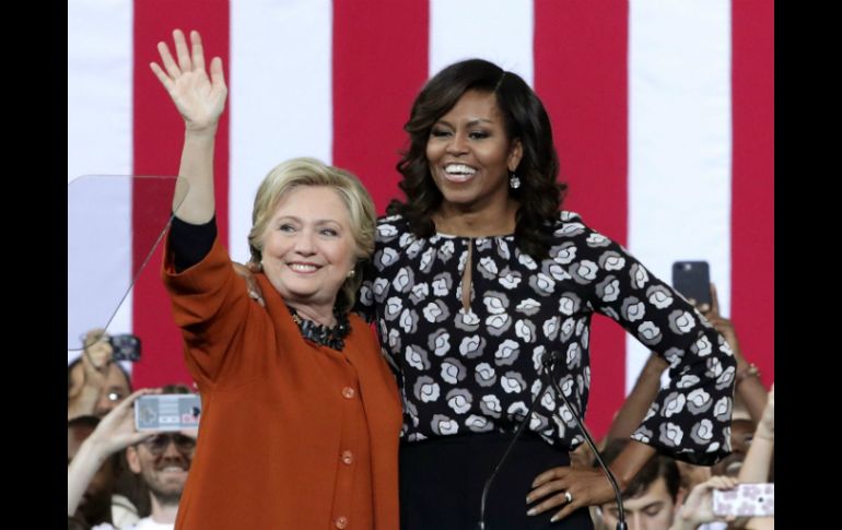 La participación de Michelle se ha vuelto una parte clave de los esfuerzos de Clinton por animar a votar a las mujeres de raza negra. AFP / A. Wong