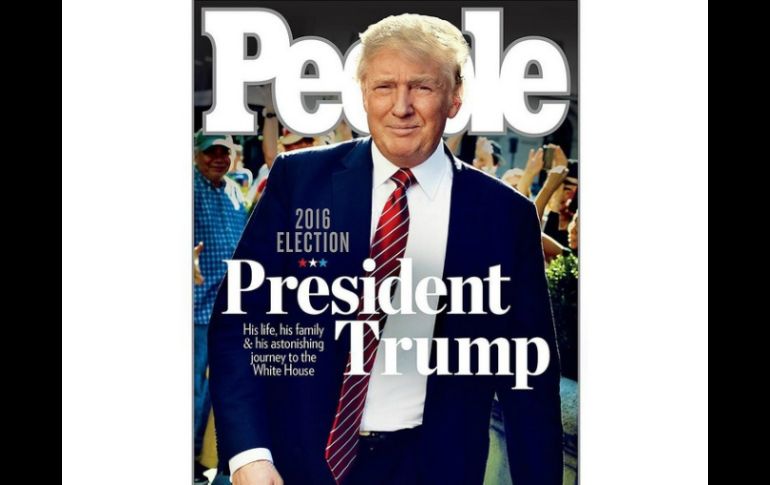 En la portada, muestra el encabezado: 'Presidente Trump: Su vida, su familia y su asombrosa jornada a la Casa Blanca'. INSTAGRAM / people
