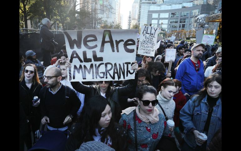 El ganador de la elección presidencial dijo que prevé deportar de inmediato hasta tres millones de inmigrantes. AFP / S. Platt
