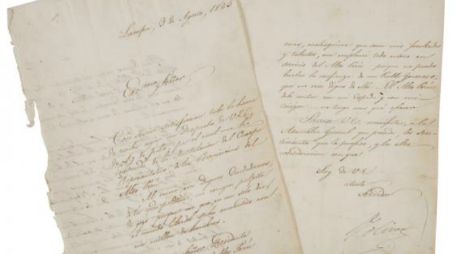 La colección está integrada por cartas, libros y manuscritos de Simón Bolívar. ESPECIAL / doyle.com