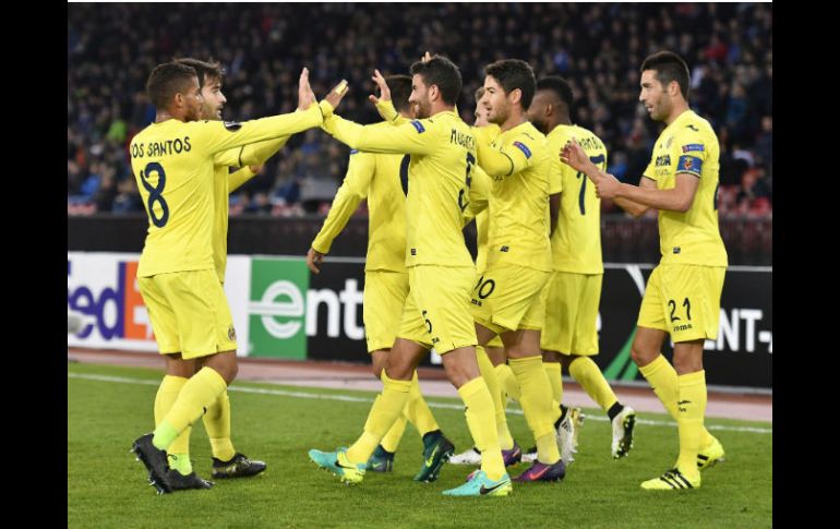 El empate obliga al Villarreal a ganar su siguiente compromiso de Europa League, ante el Steaua Bucarest. AFP / F. Coffrini